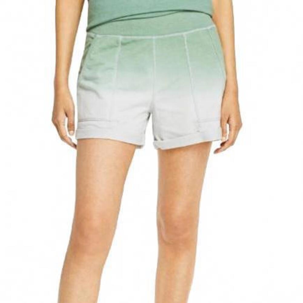 NEW Sundays Isabelle Knit Dip Dye Casual Shorts in Aqua Foam Juniors Size 3